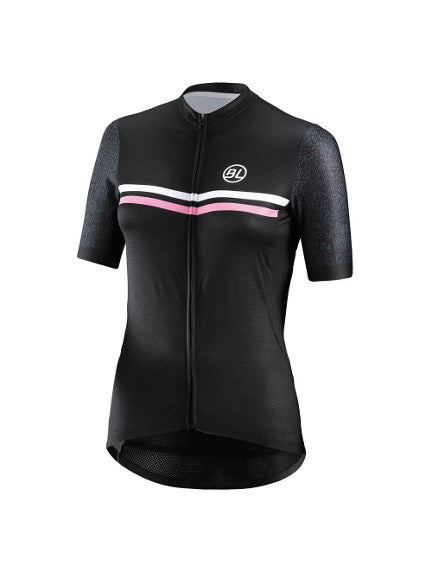 Playera de Ciclismo Bicycle Line Monza Negra para Mujer