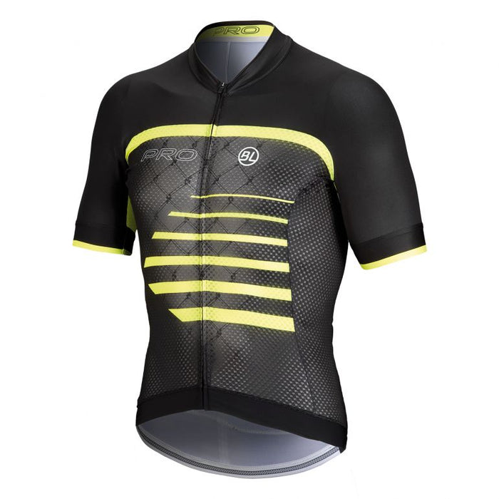 Playera de Ciclismo Bicycle Line Pro Negra y Amarilla para Ruta