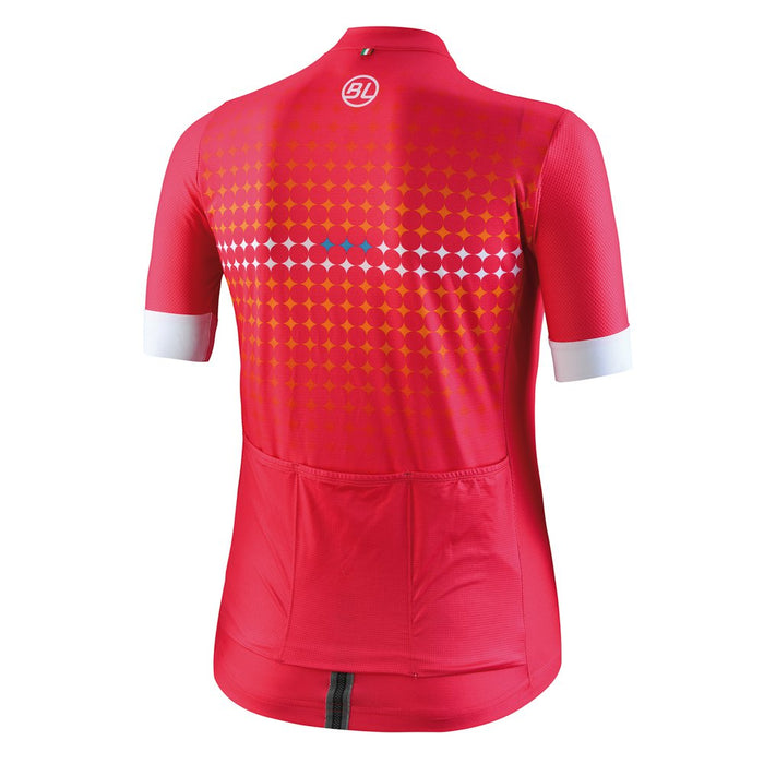Vista trasera de la Playera Bicycle Line Thea para Mujer Roja