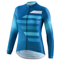 Playera de Ciclismo Bicycle Line Tracy de Manga Larga para Mujer Azul