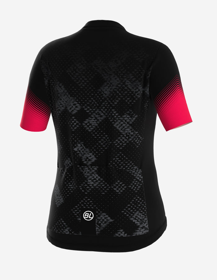 Vista trasera de la Playera de Ciclismo Bicycle Line Tracy S2 para Mujer Negra