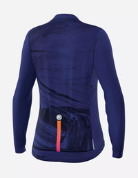 Vista trasera de la Playera de Ciclismo Bicycle Line Tracy S4 para Mujer Azul