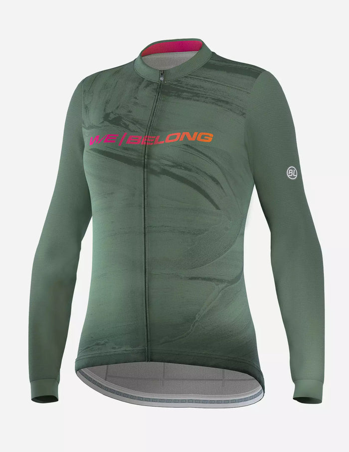 Playera de Ciclismo Bicycle Line Tracy S4 para Mujer Verde de Ruta