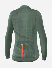 Vista trasera de la Playera de Ciclismo Bicycle Line Tracy S4 para Mujer Verde