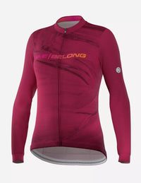 Playera de Ciclismo Bicycle Line Tracy S4 para Mujer Color Vino de Ruta