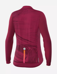 Vista trasera de la Playera de Ciclismo Bicycle Line Tracy S4 para Mujer Color Vino