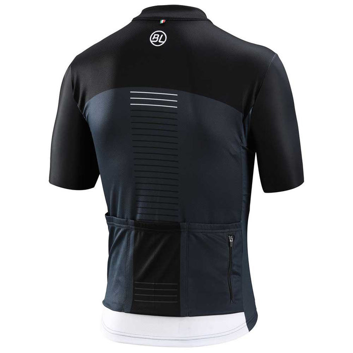 Vista trasera de la Playera de Ciclismo Bicycle Line Tre Valli Negra