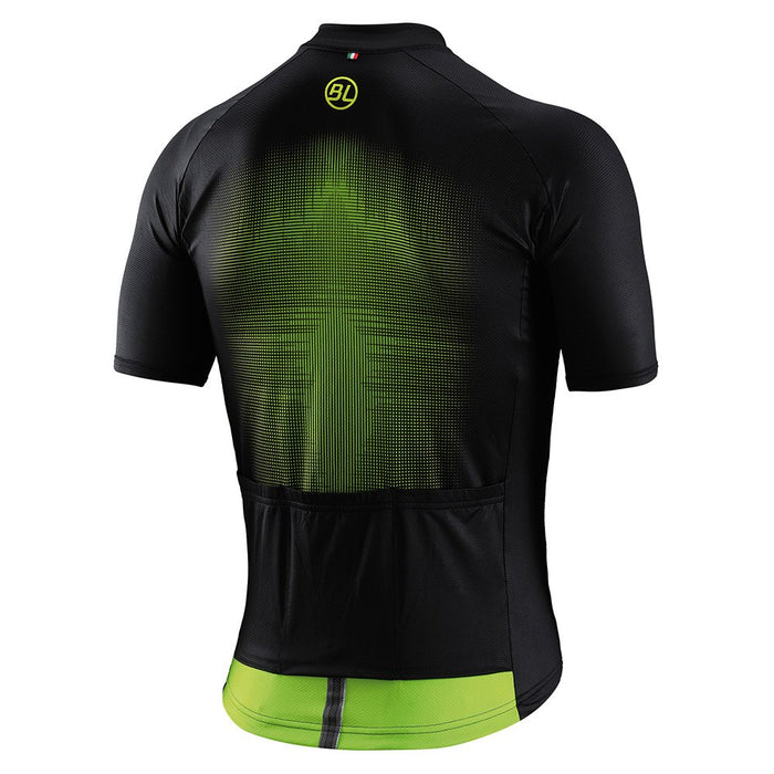 Vista trasera de la Playera Bicycle Line Treviso Amarillo Fluorescente