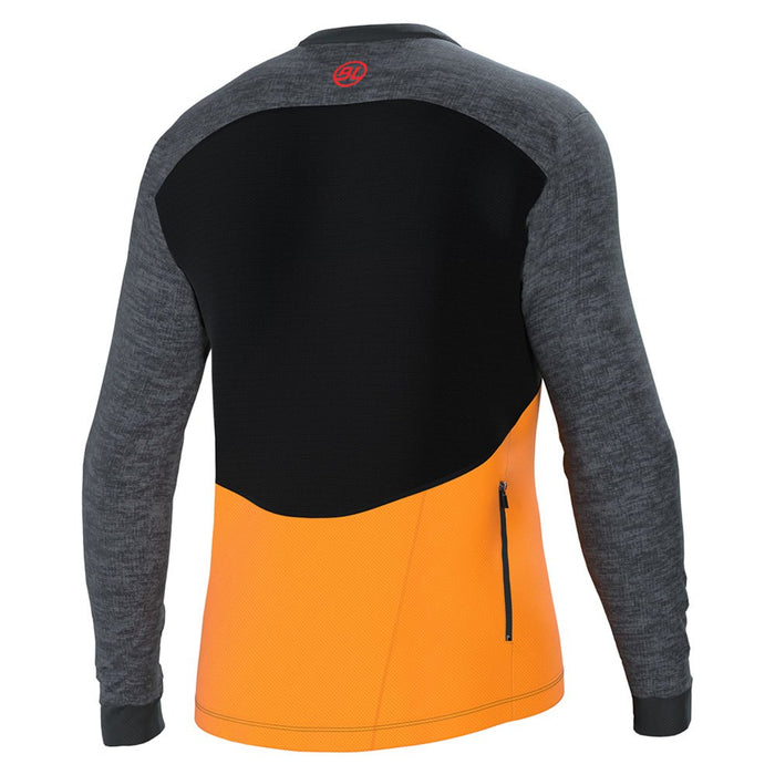 Vista trasera de la Playera Bicycle Line Agordo Naranja MTB