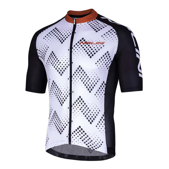 Playera de Ciclismo Nalini AIS Podio 2.0 Blanca y Negra para Ruta
