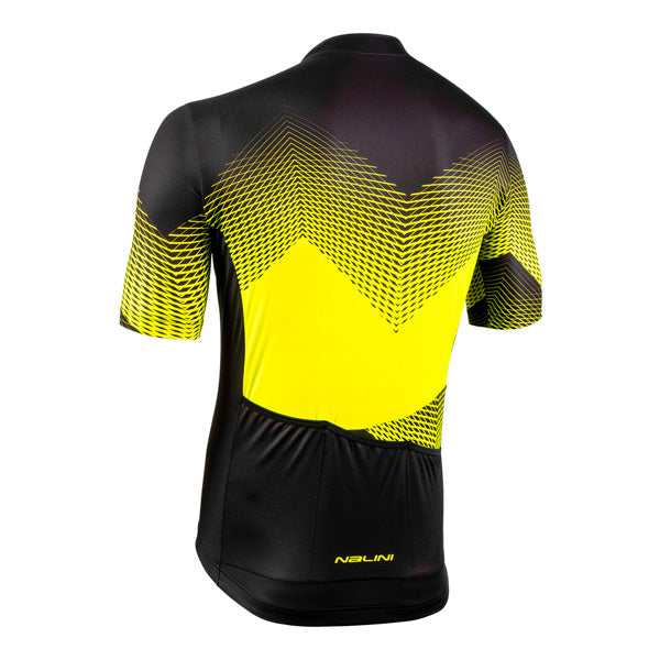 Vista trasera de la Playera Nalini Atlanta 1996 Amarillo Fluorescente