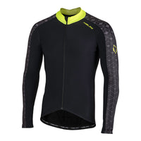 Playera de ciclismo Nalini AHW Yellow manga larga amarillo fluorescente