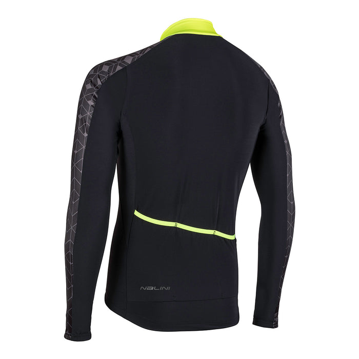 Vista trasera de jersey térmico Nalini AHW Yellow