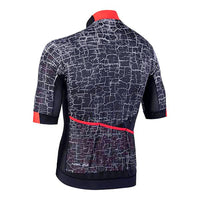 Vista trasera de jersey Nalini AIS Naranco rojo con panel ventilado
