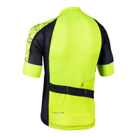 Vista trasera de jersey Nalini AIS Velocità 2.0 amarillo