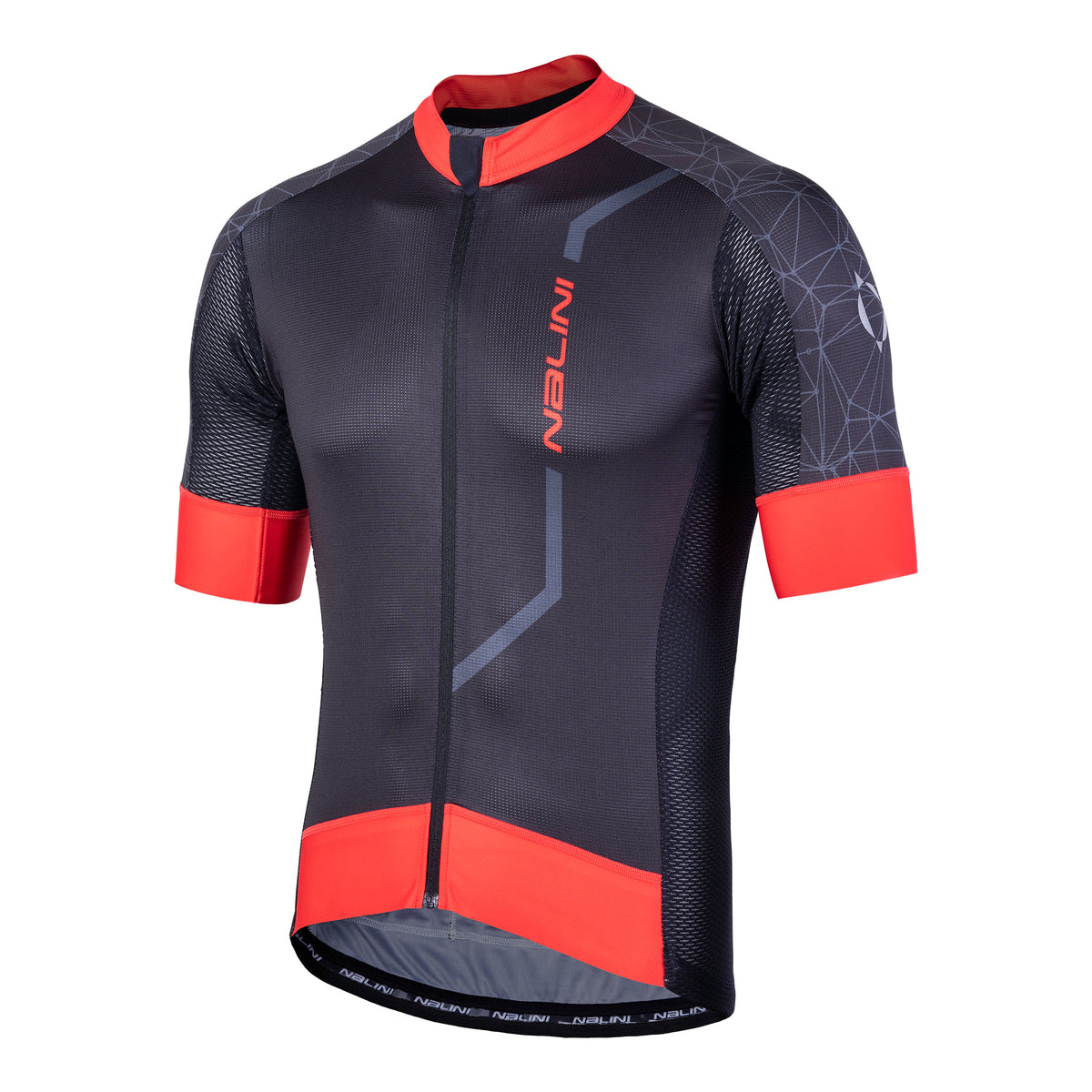 Playera de ciclismo Nalini AIS Velocità 2.0 roja manga corta