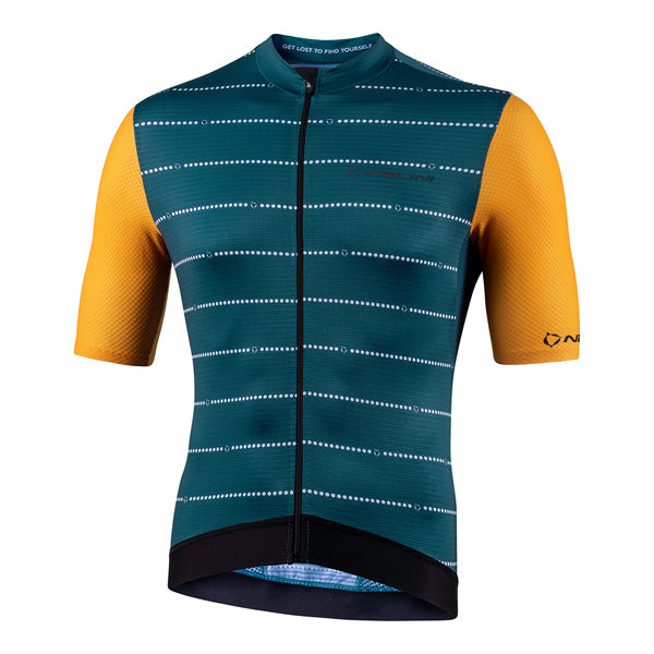 Playera de ciclismo Nalini BAS Respect azul fabricada con poliéster reciclado