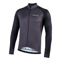 Playera de ciclismo Nalini Classica B0W gris manga larga térmica