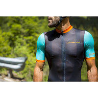 Vista frontal de playera de ciclismo Nalini Ergo Mesh azul
