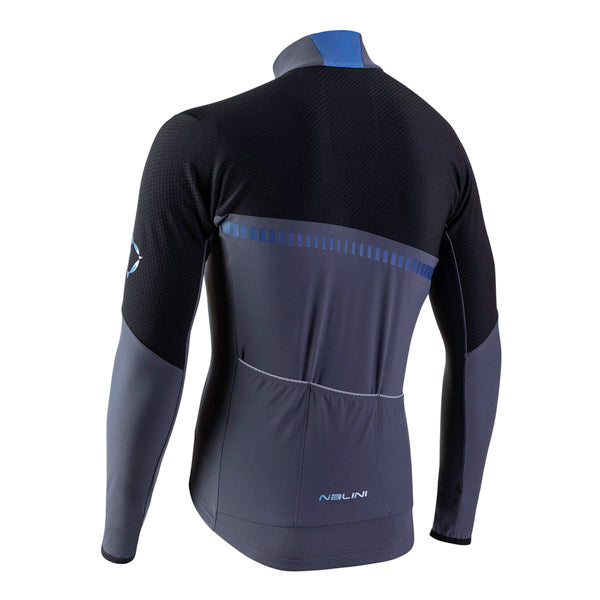 Vista trasera de jersey térmico Nalini M.L. AIX XWarm negro
