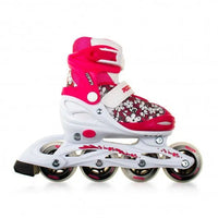 Patines en línea Roces Compy X Girl ajustables vista frontal