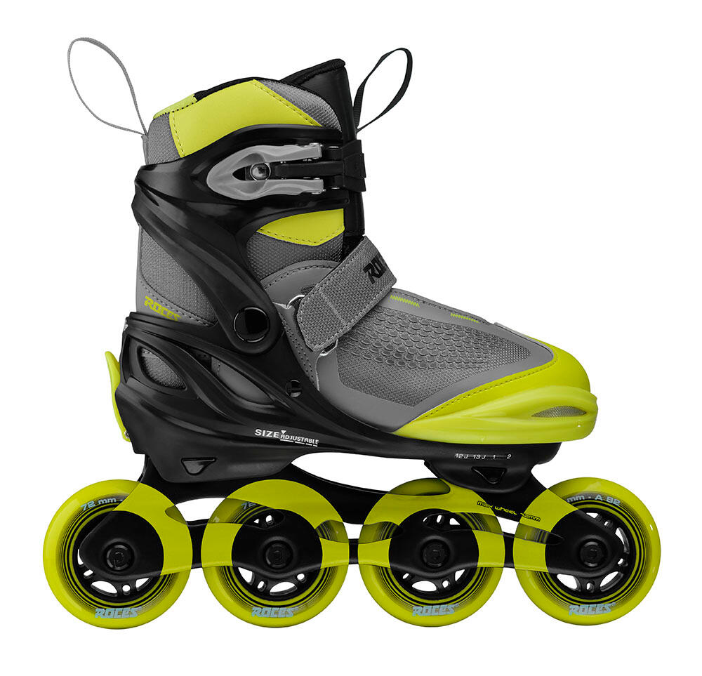 Patines en línea Roces Moody TIF Boy gris negro vista frontal