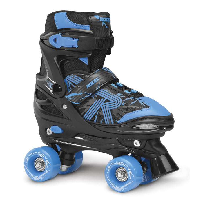 Patines Roces Quaddy 3.0 Boy negro azul vista frontal