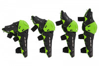 Vista lateral de las rodilleras y espinilleras UFO Plast Crypton
