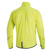 Vista trasera del Rompevientos Bicycle Line Fiandre Amarillo
