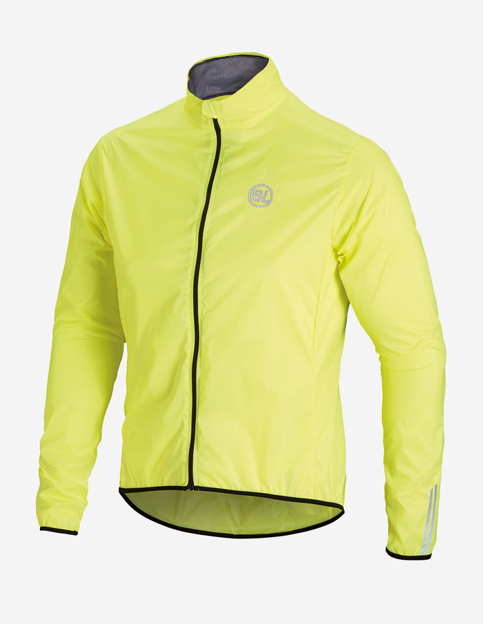 Rompevientos de Ciclismo Bicycle Line Stelvio Amarillo Fluorescente Ligero para Ruta