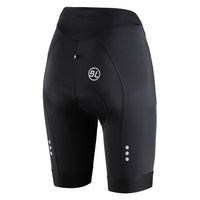 Vista trasera del Short Bicycle Line Potenza para Mujer Negro