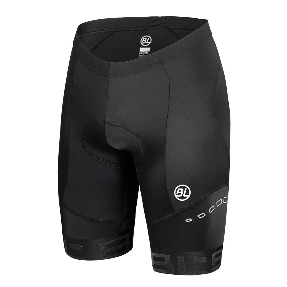 Short de Ciclismo Bicycle Line Zoncolan Negro con Badana para Larga Distancia