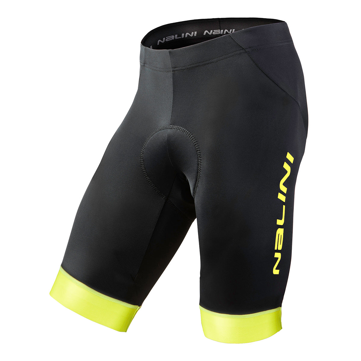 Short de Ciclismo Nalini AHS Capitano Amarillo con Soporte Muscular