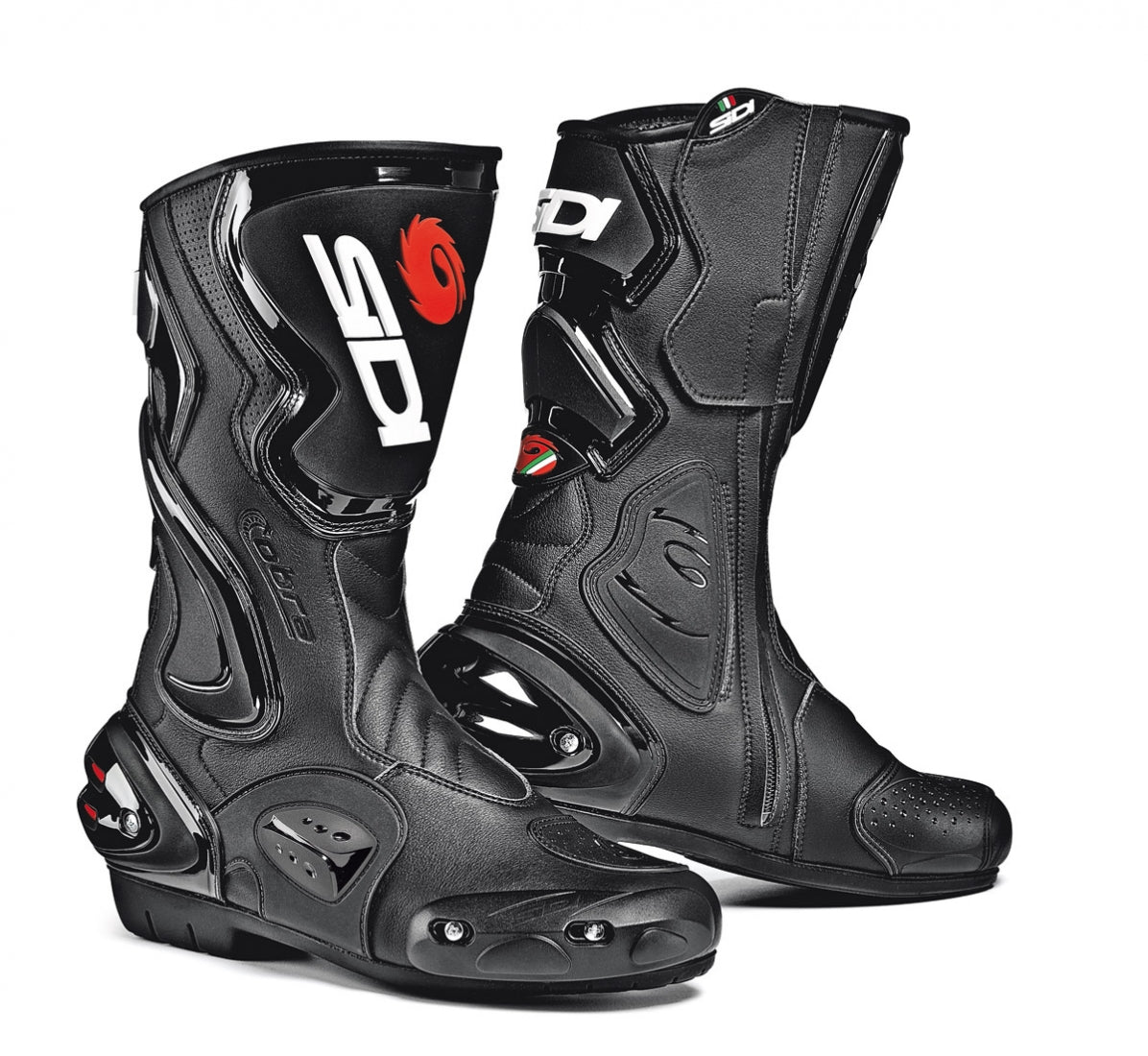 Botas para moto Sidi Cobra Rain negro vista frontal para conducción touring