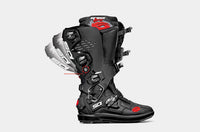 Vista lateral de botas Sidi Crossfire 3 SRS Limited Edition para motocross