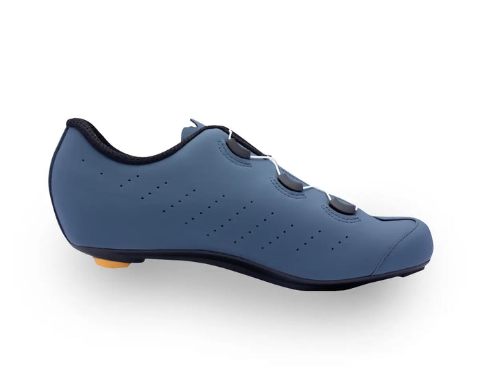 Vista lateral izquierda de zapatillas ruta Sidi Fast 2 Blue Yellow