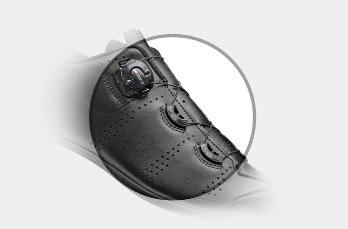 Vista lateral izquierda de zapatillas ruta Sidi Fast Black