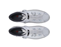 Vista frontal de zapatillas de ciclismo ruta Sidi Genius 10 Woman White