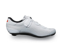 Vista lateral izquierda de zapatillas ruta Sidi Genius 10 Woman White