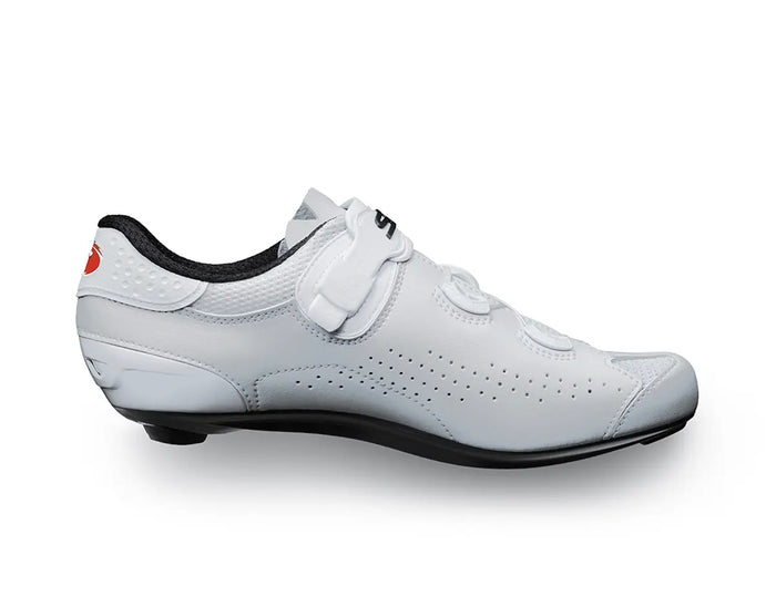 Vista lateral izquierda de zapatillas ruta Sidi Genius 10 Woman White