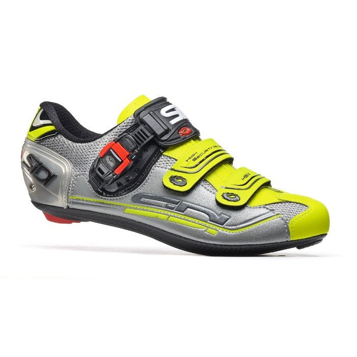 Zapatillas de ciclismo ruta Sidi Genius 7 Steel Silver Yellow