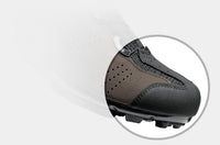 Vista frontal de zapatillas de ciclismo Sidi Gravel Brown Black