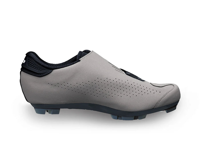 Vista lateral izquierda de zapatillas MTB Sidi Aertis Greige Black