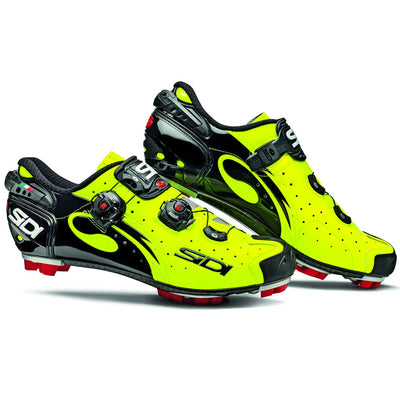 Zapatillas de Ciclismo Sidi MTB Drako Carbon SRS Negras Amarillas Fluo
