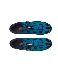 Vista frontal de zapatillas de ciclismo Sidi MTB Dust Light Blue