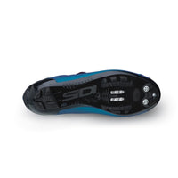 Vista inferior de suela MTB SR17 en zapatillas Sidi Dust Light Blue