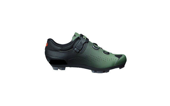 Vista lateral izquierda de zapatillas MTB Sidi Eagle 10 Green Black
