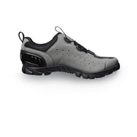 Vista lateral izquierda de zapatillas MTB Sidi SD15 Light Grey Black