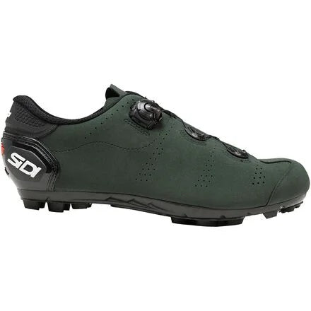 Vista lateral izquierda de zapatillas MTB Sidi Speed Dark Green