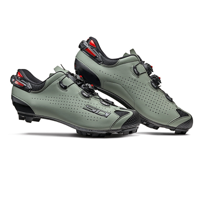 Zapatillas de ciclismo Sidi MTB Tiger 2 SRS Black Green Salvia compatibles con SPD